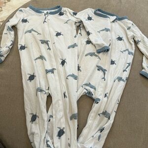 Kyte Zippered Romper - Dolphin